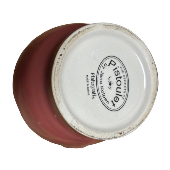 Pfaltzgraff Pistoulet Pitcher by Jana Koipen Rust/Gold/Green with Solid with Tin - Picture 5 of 5